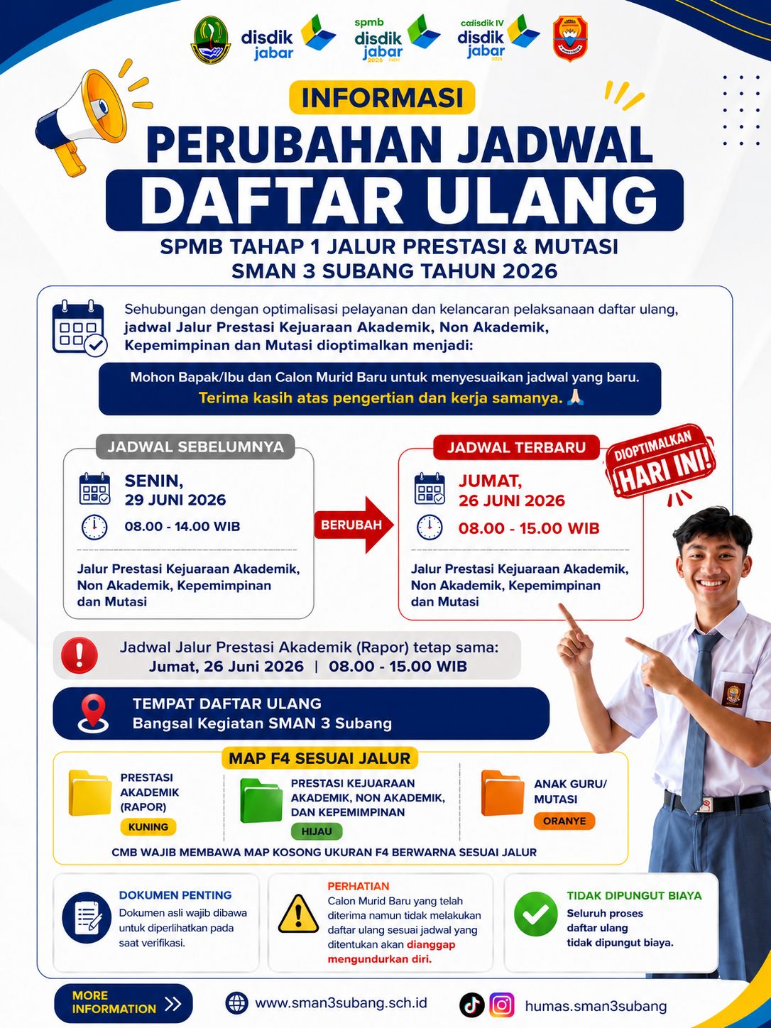 perubahab jadwal
